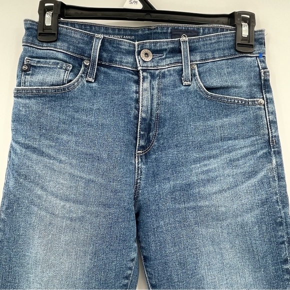 AG Adriano Goldschmied “The Farrah Skinny Ankle” Jeans Side Slit Blue Size 24R - Picture 2 of 12